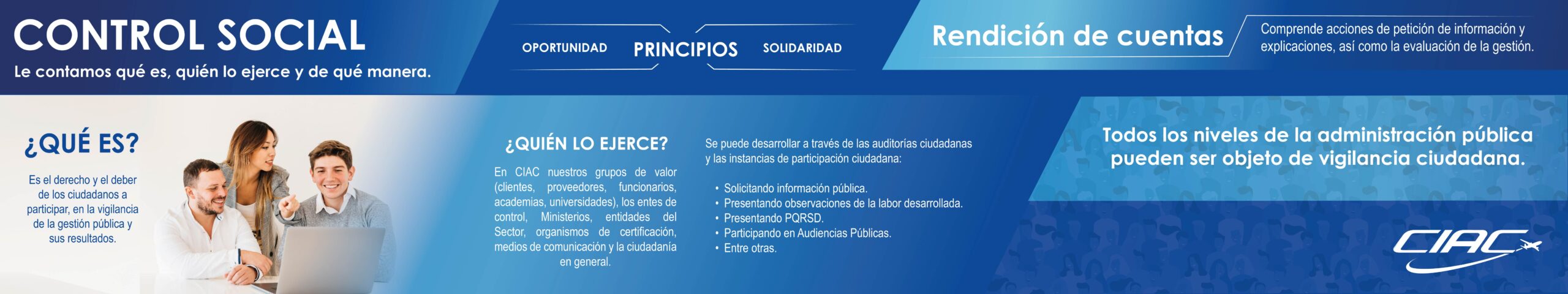 Infografía sobre control social y rendición de cuentas