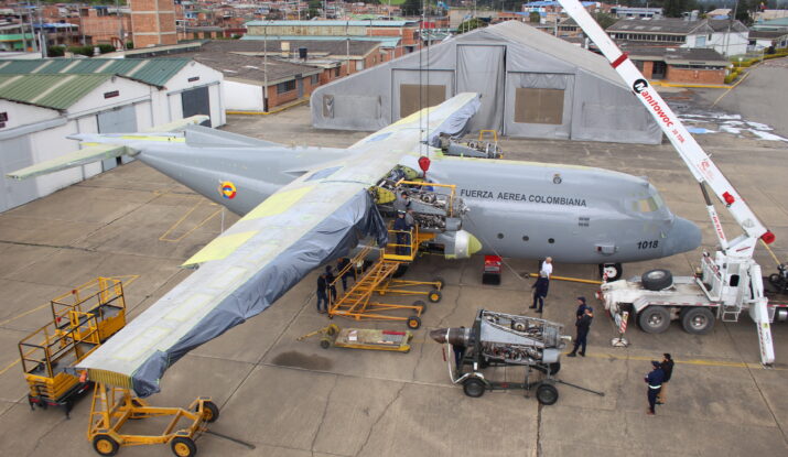 Instalación de Motores de la aeronave C-130